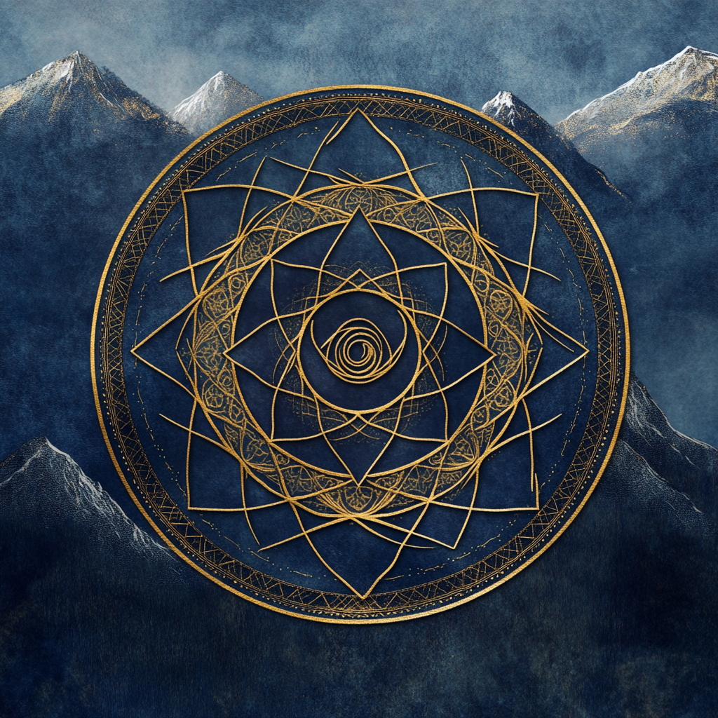 Sacred Mountain Rituals Mandala Logo