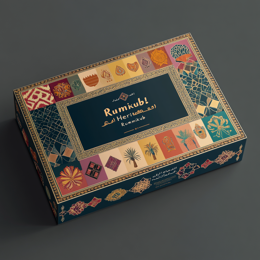 Saudi Heritage Rummikub Set Packaging