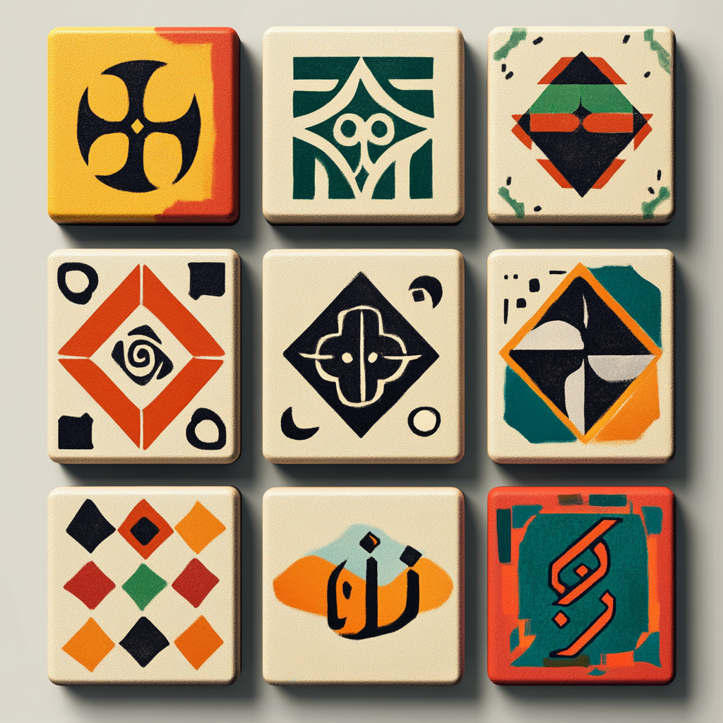 Calm classy Saudi rummy tiles