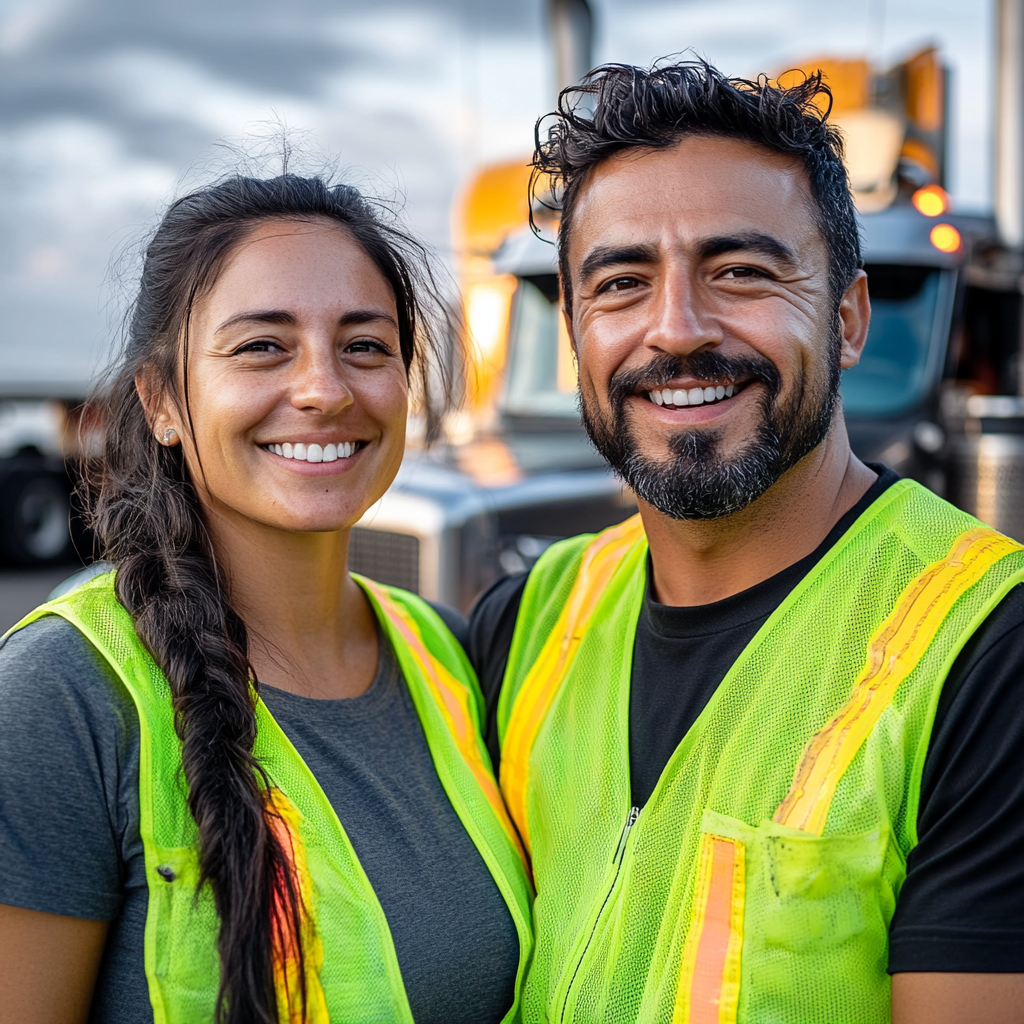 semi-truck drivers labor day celebration