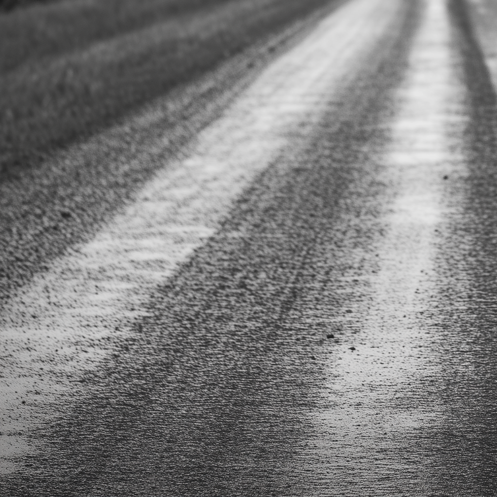 Woman with Guitar on Country Road