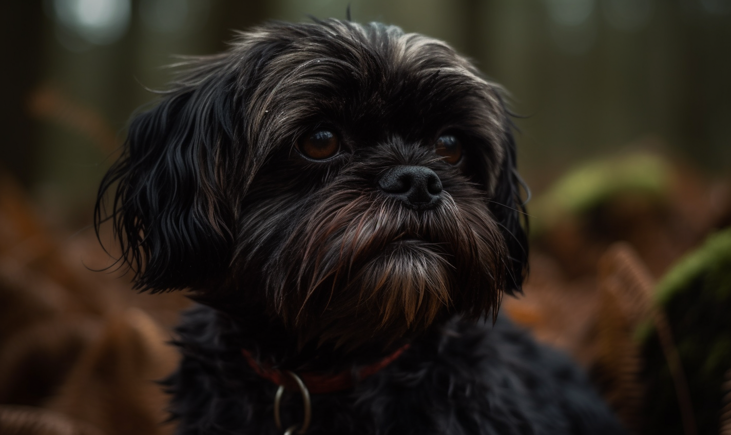 Black Shih Tzu Dino Forest