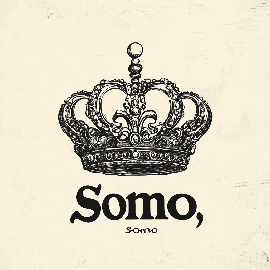 Elegant Crown Logo Somo Brand