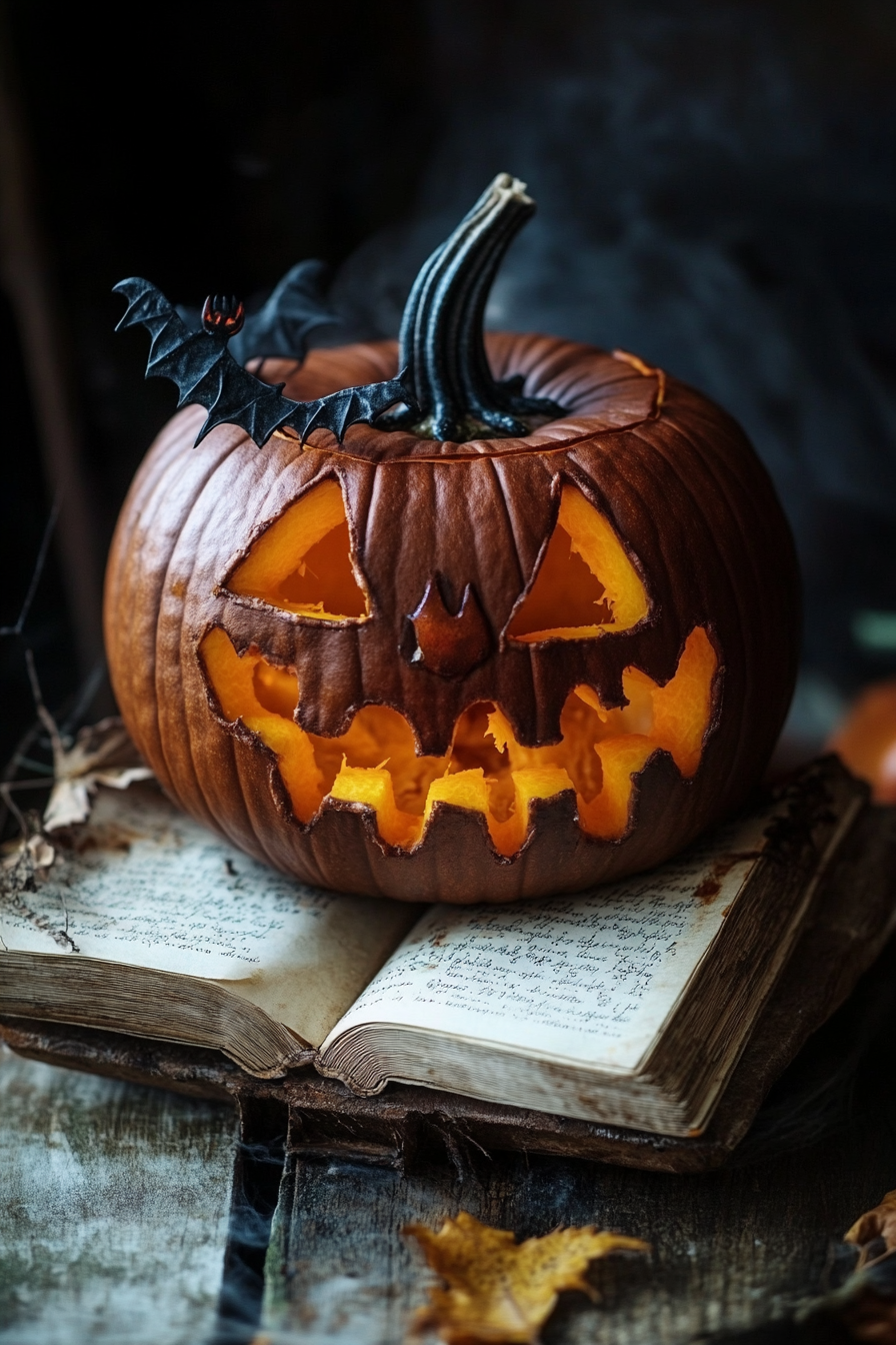 Spooky Pumpkin Halloween Cookbook Recipes Image