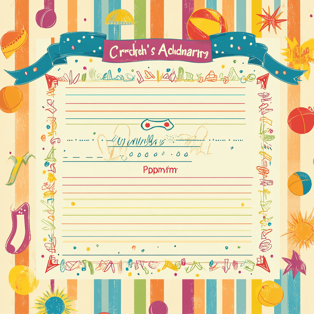 Colorful Achievement Certificate Design