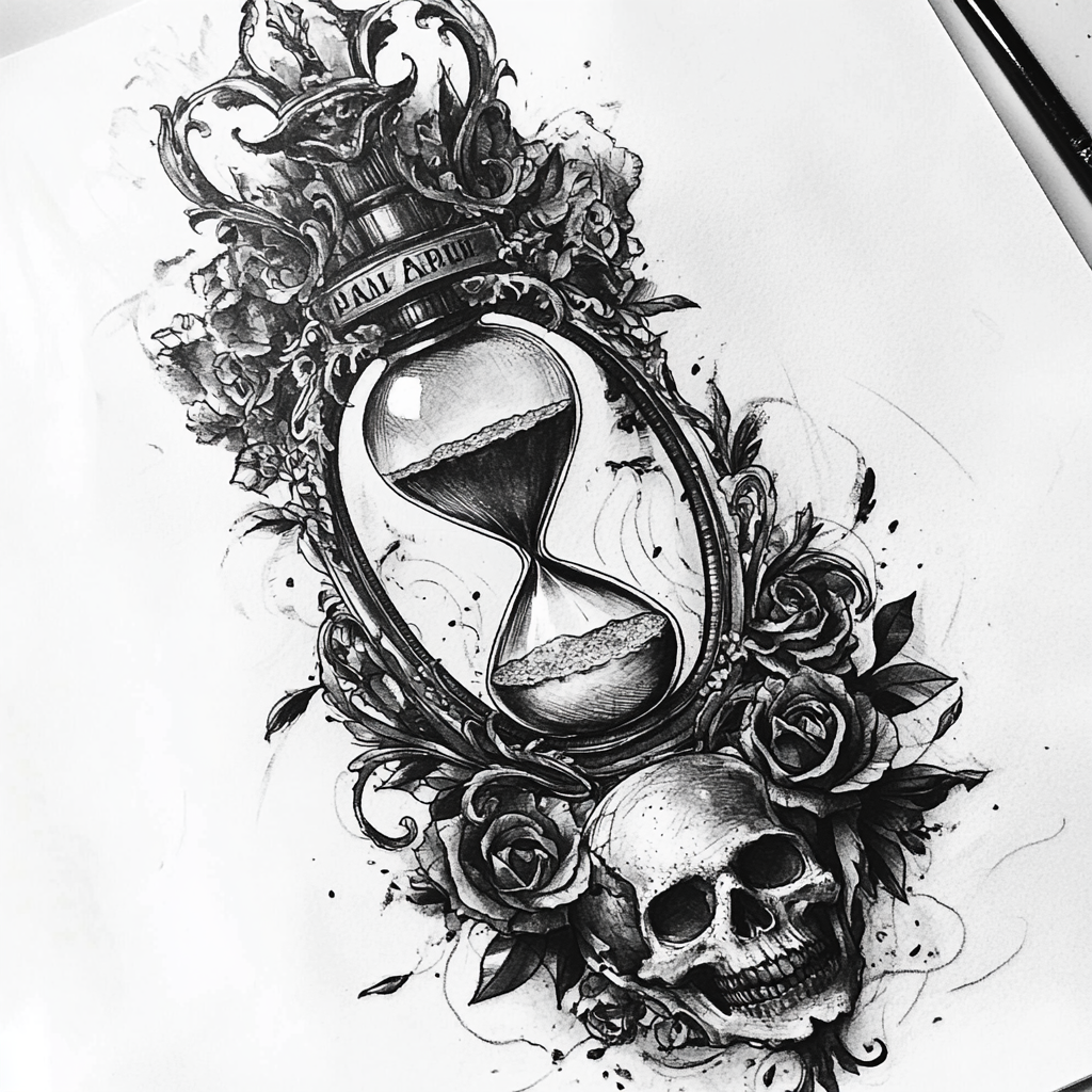 Tattoo Hourglass Redesign Aesthetics