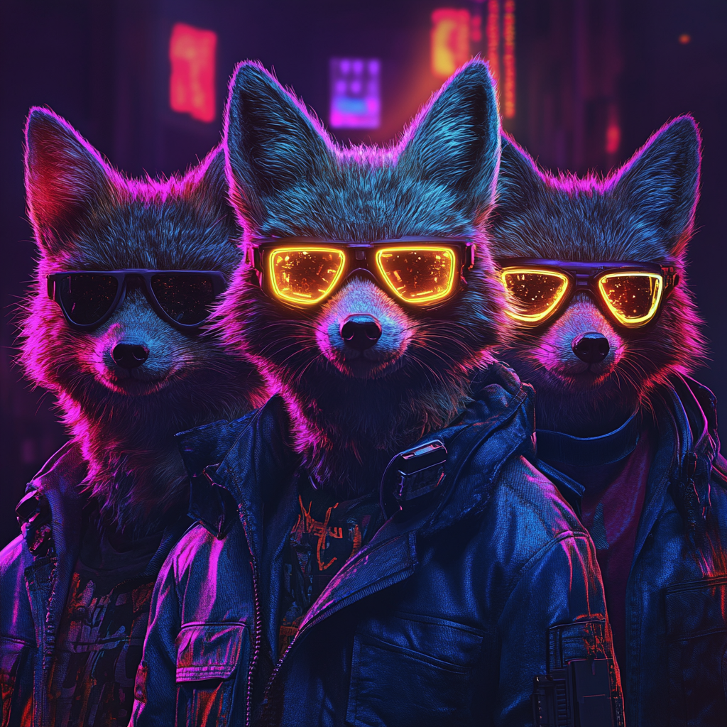 Foxes in Denim Party Style