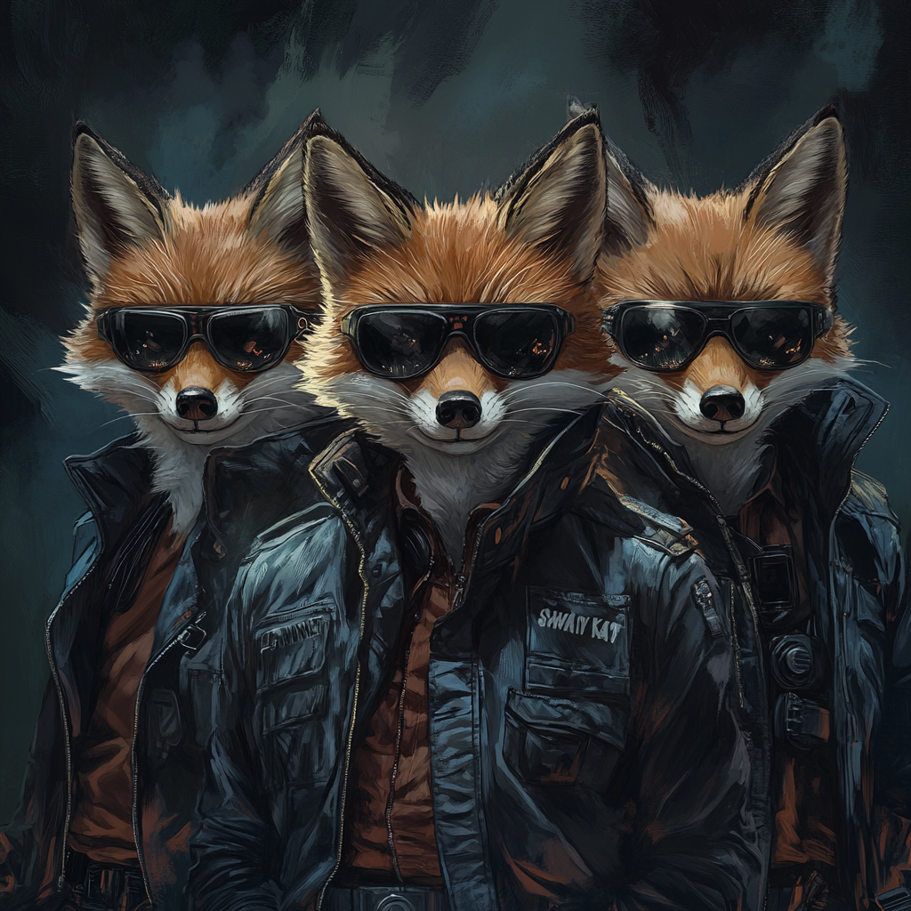 Gangsta Foxes Aviators Dark Denim