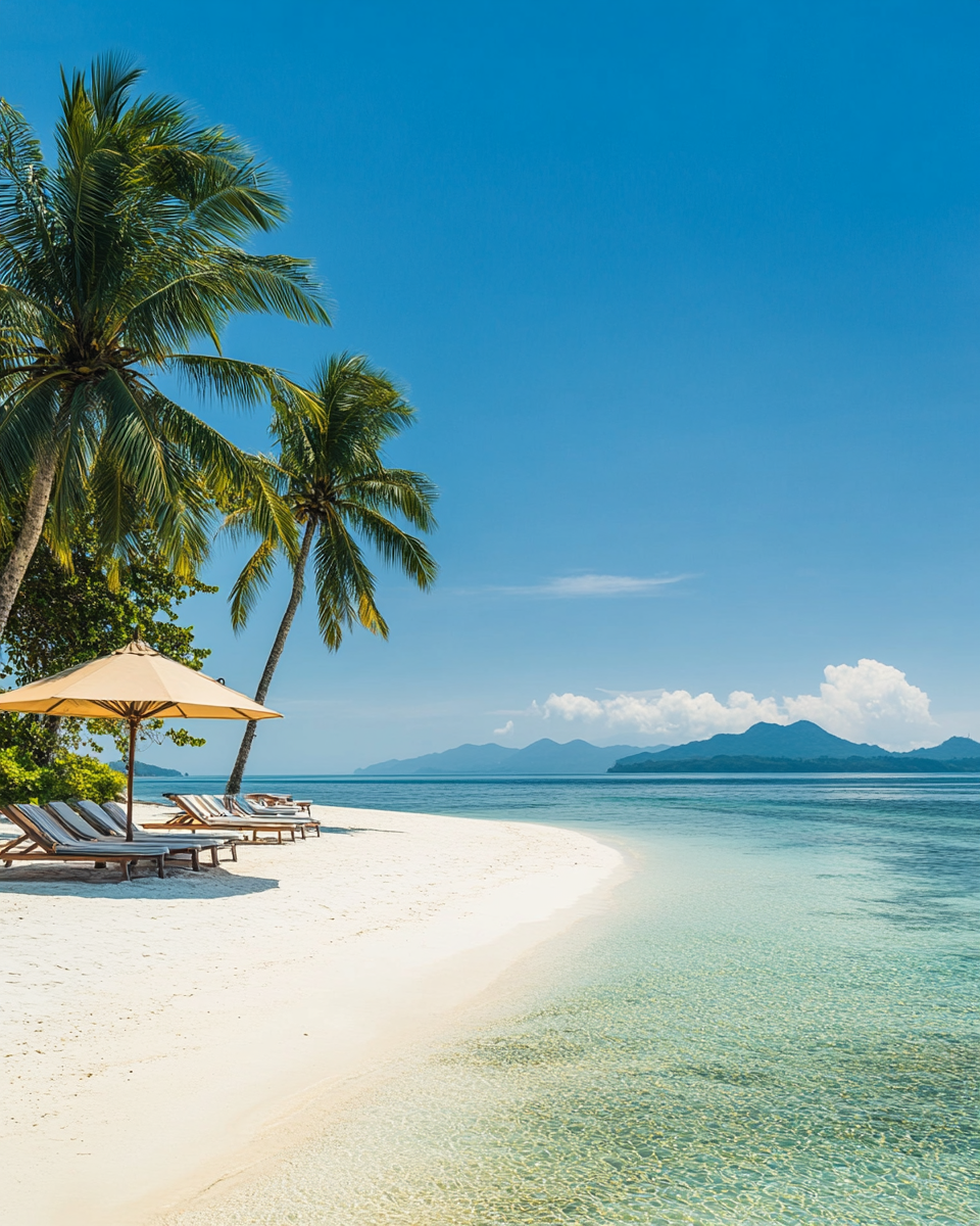 Beautiful Tropical Beach White Sand