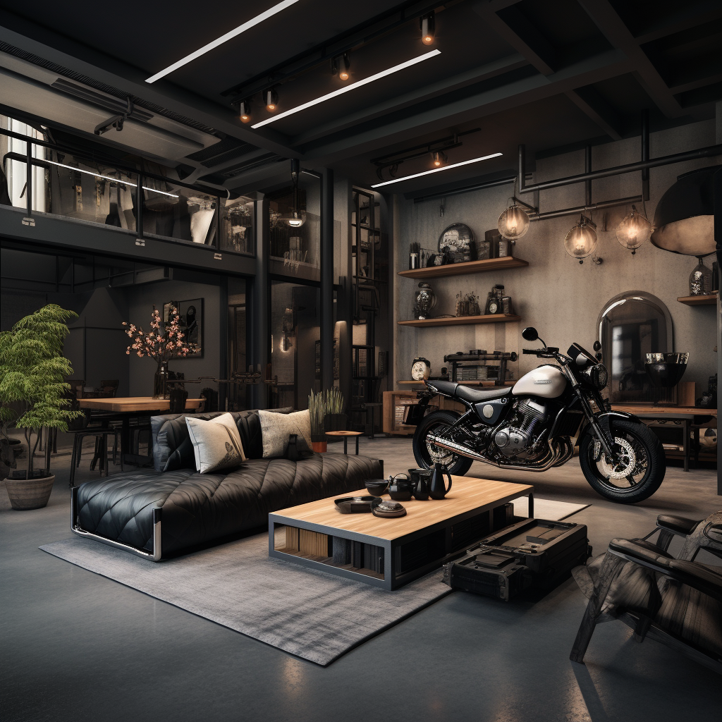 chic motorcycle design elements