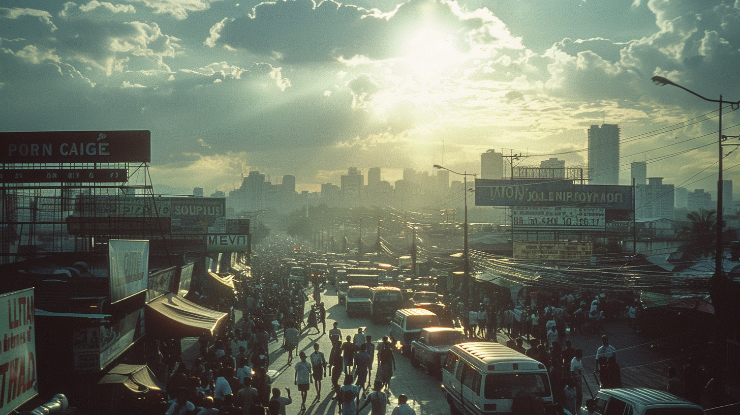 Luzon Philippines Political Revolution Scene