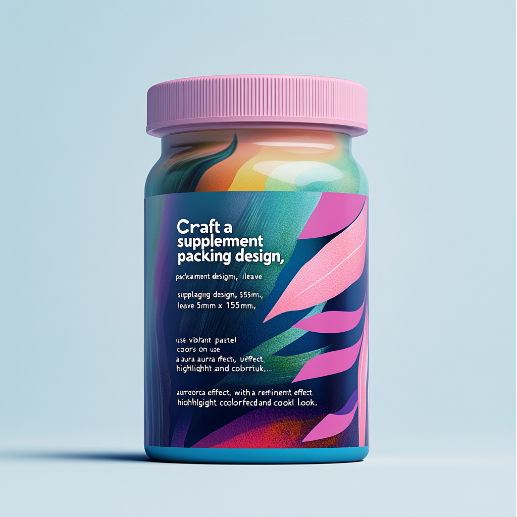 Colorful Supplement Packaging Design