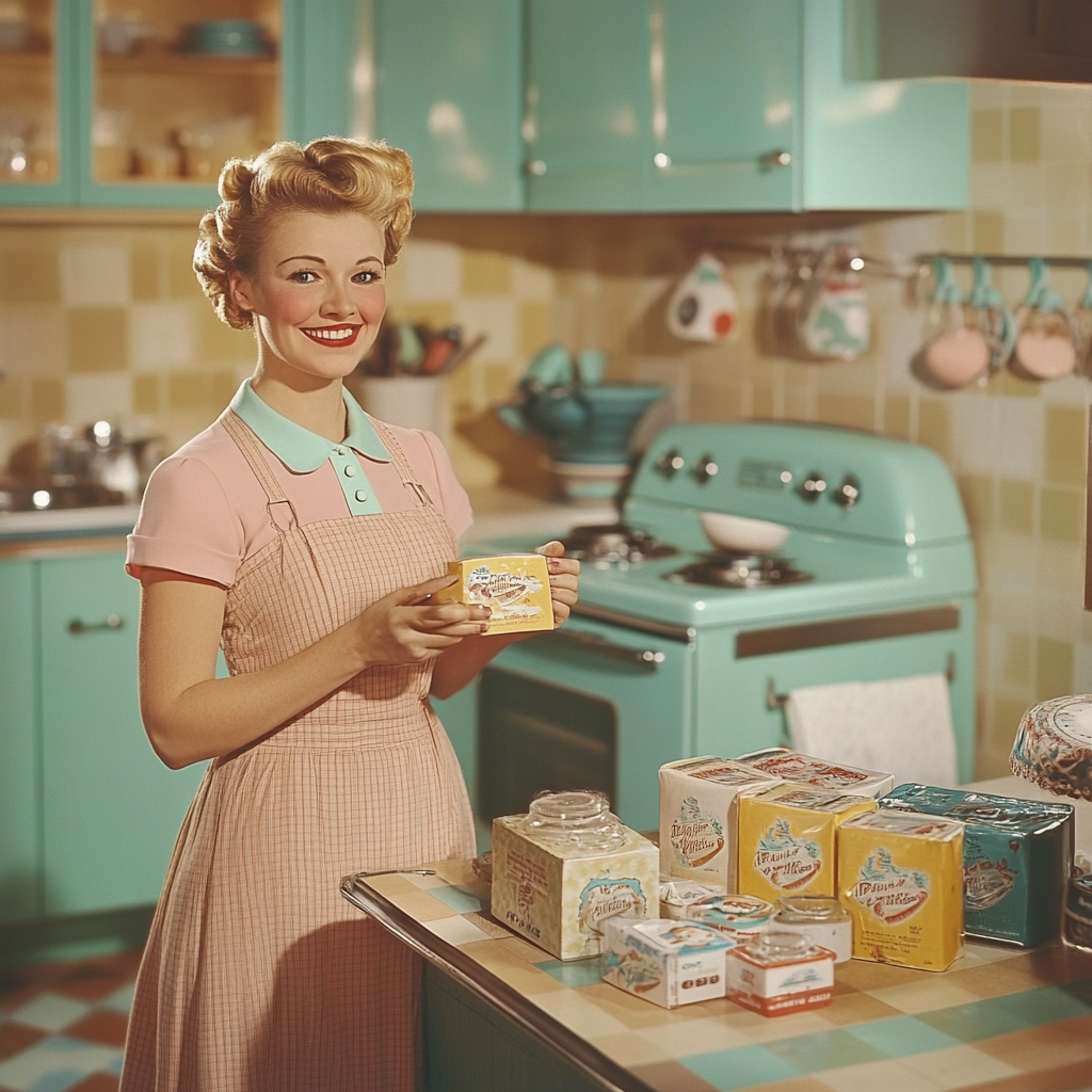 retro kitchen counter essentials