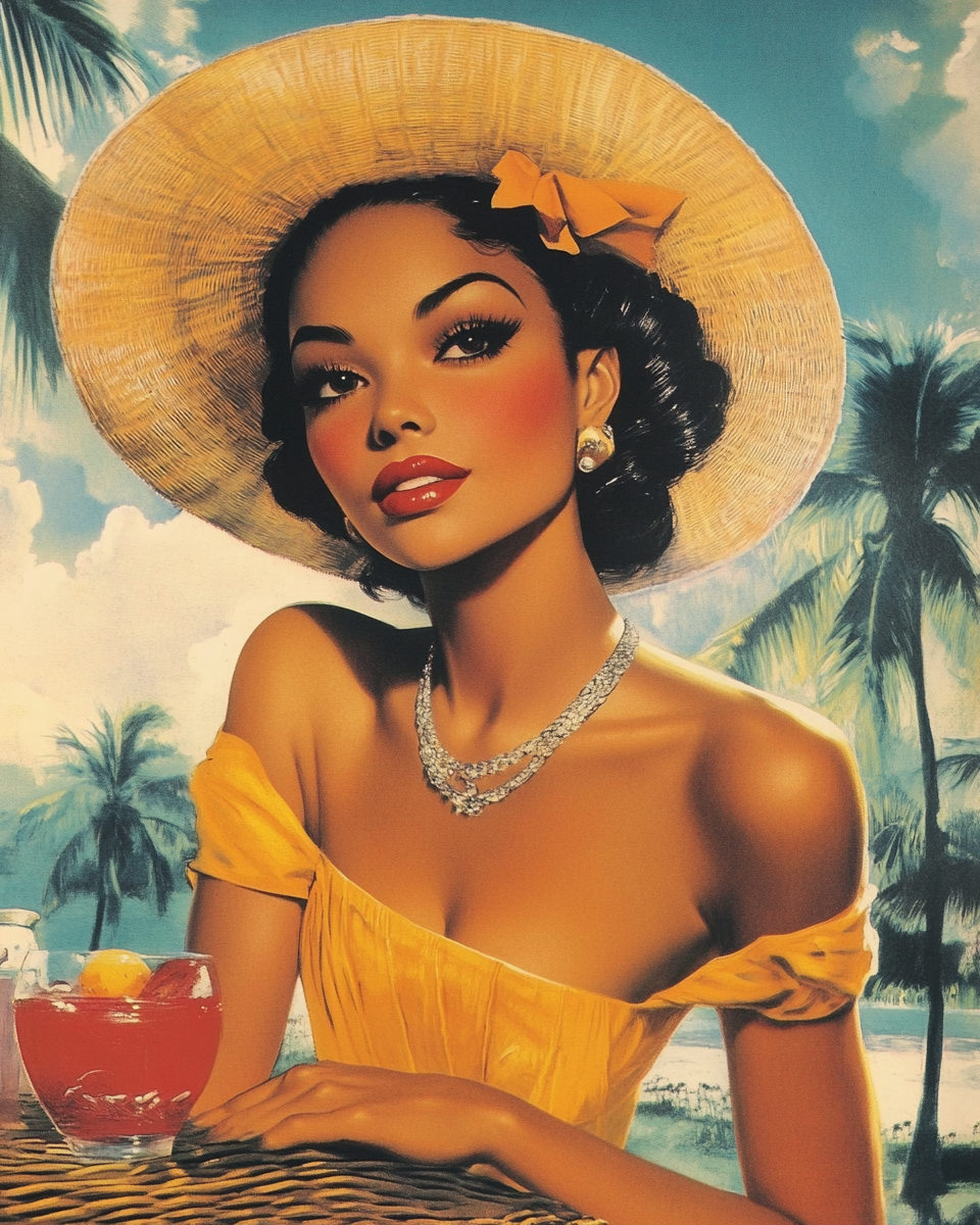 Vintage Caribbean Modern Posters Design