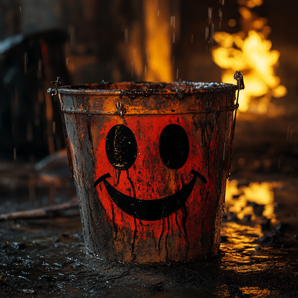 Cute Smiley Face Bucket Hero