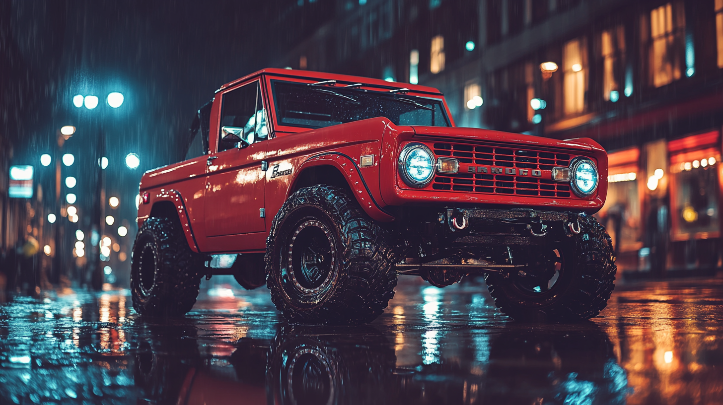 White Ford Bronco in London