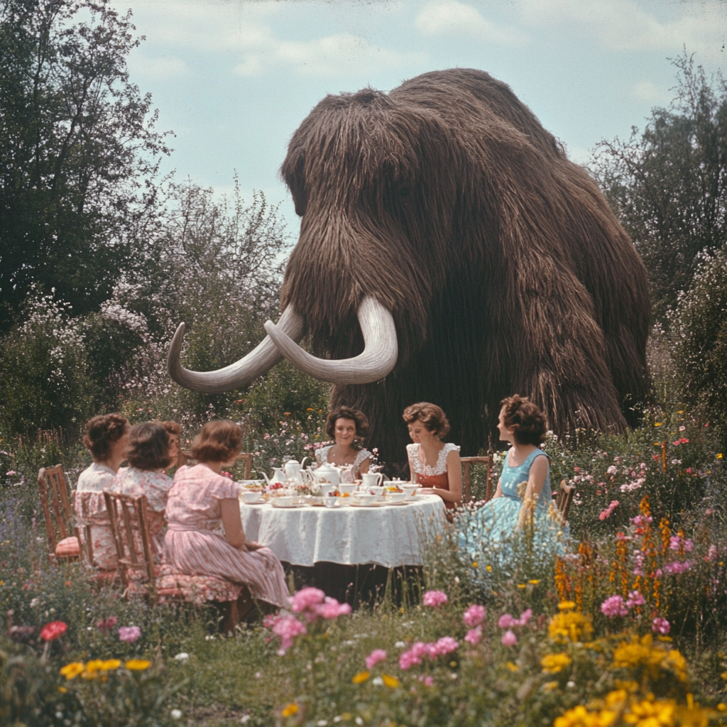 Woolly Mastodon Tea Party Image