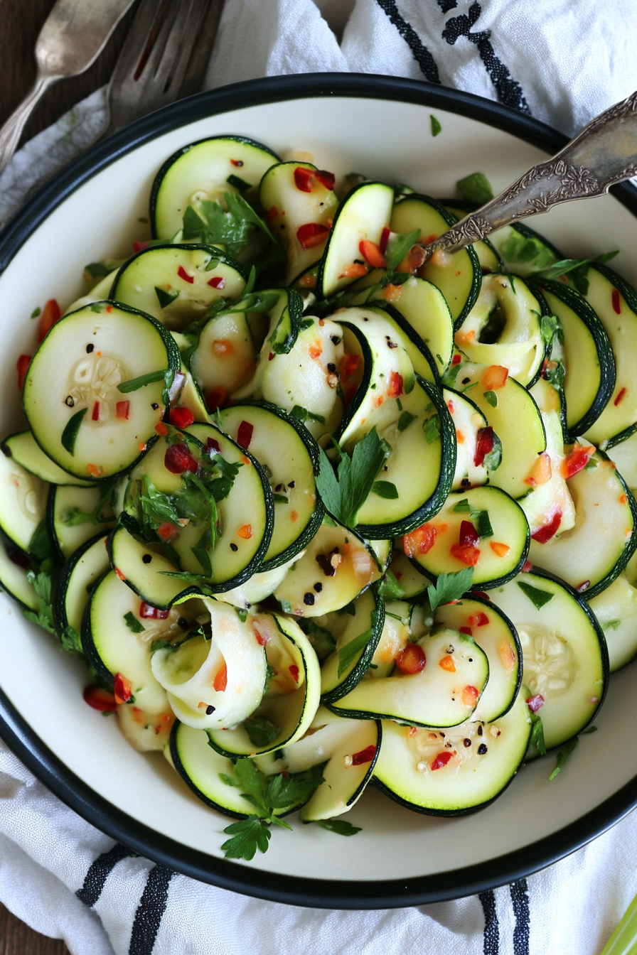 Fresh Zucchini Salad Recipe Image