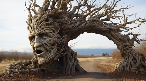 4.  Image of a tree resembling a person