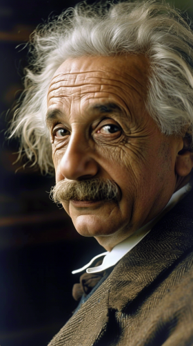 4. Image of Albert Einstein as a school dropout