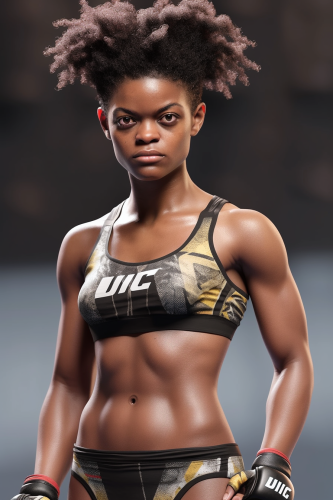 4. Strong black woman MMA fighter