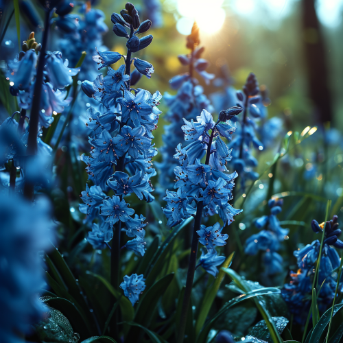 4. Beautiful bluebell morning in high detail