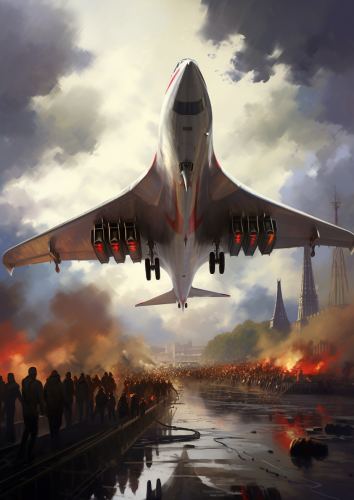 4. Exciting Concorde aviation marvel taking off. 4. Exciting Concorde aviation marvel taking off.