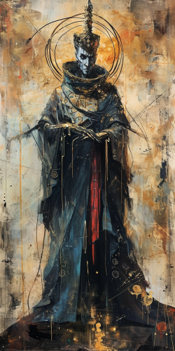 4. Emperor Ryder Tarot Card in Enki Bilal's Sci-Fi Art
