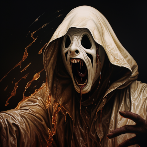4. Ghostface from Scream movie, white mask with black eyes. 4. Ghostface from Scream movie, white mask with black eyes.
