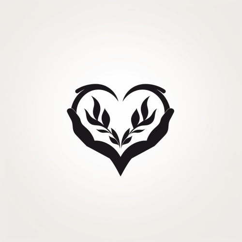 4. Minimalistic logo in white background