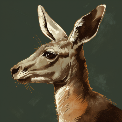 4.  Captivating side profile of a kangaroo