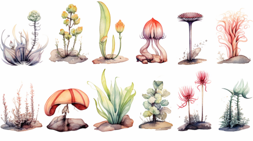 Minimalist watercolor style image