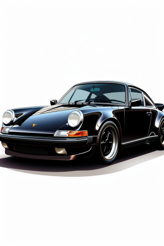 4. Classic Porsche 911 Architectural Illustration in 1979