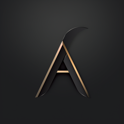 4. Simple and elegant sign with letter  A