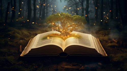 4. Intriguing image of a secret book