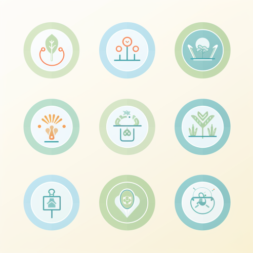 4. Healthcare Logos with Cute Pastel Colors