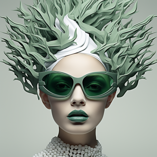 4. Abstract face with tree headpiece