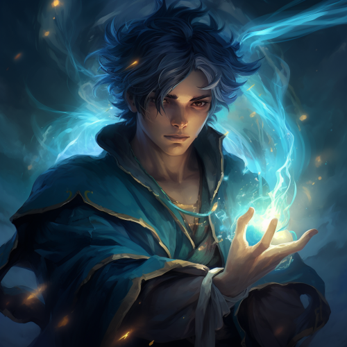 4. Water Gensai with Blue Hair and Teal Skin