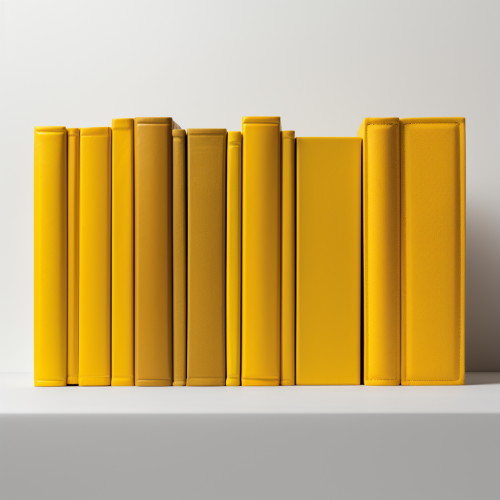 4. Collection of thick books on white background