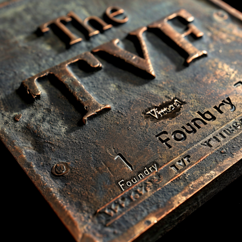 4. Bronze plaque logo with TVF initials 4. Bronze plaque logo with TVF initials