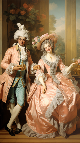 1700s Nobility Celebration Fashion Style