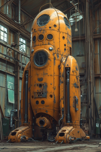 1940s construction mech Norman Rockwell style