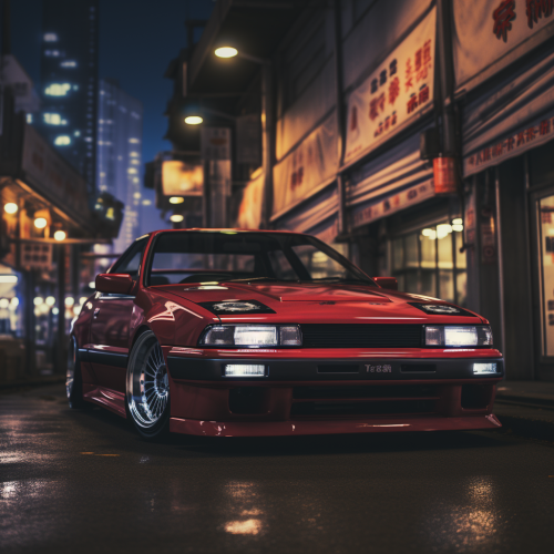 Stylish 1990s JDM car
