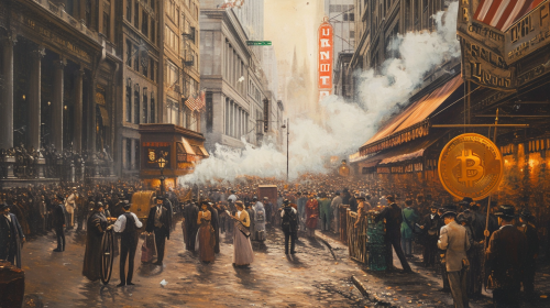19th Century Protest Wealthy People USA Bitcoin Bubble