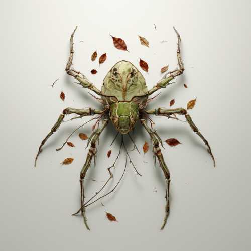 Stick and Leaf 2D Enemy with Leaking Fluid