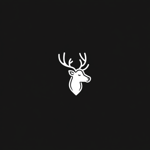 30 Simple Logo Designs with Reindeer Motif