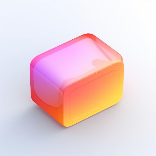 Colorful 3D text message icon