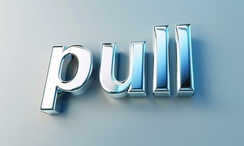 3D text with word  pull 3D text with word  pull