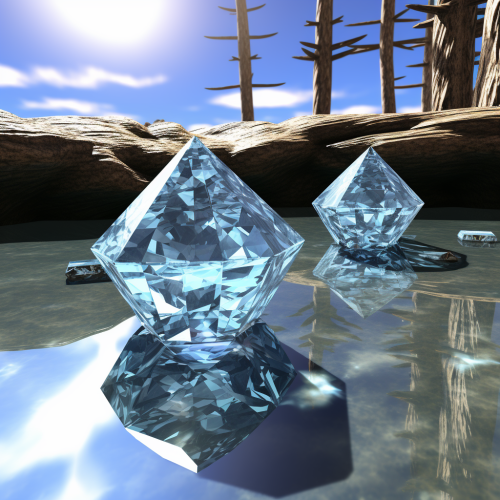 Diamond with PS2 Style Graphics