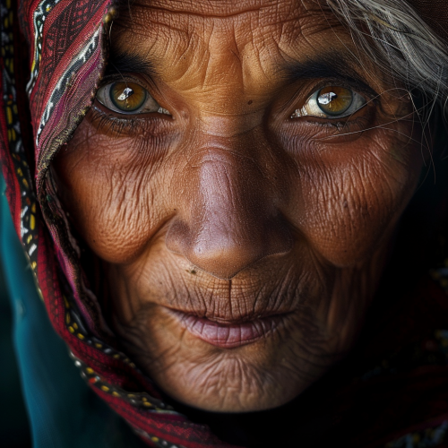 Woman in chudidar dress